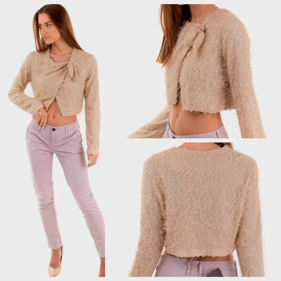 Arggido Arggido bouclé cropped blazer 42/EUXL - US10, NWT - Picture 11 of 11